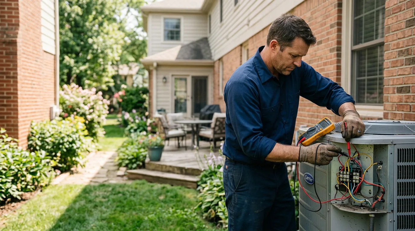 HVAC technician working near Seguin, TX